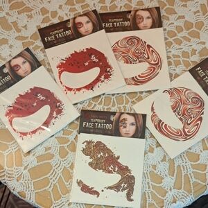 Temporary Face Tattoo Set